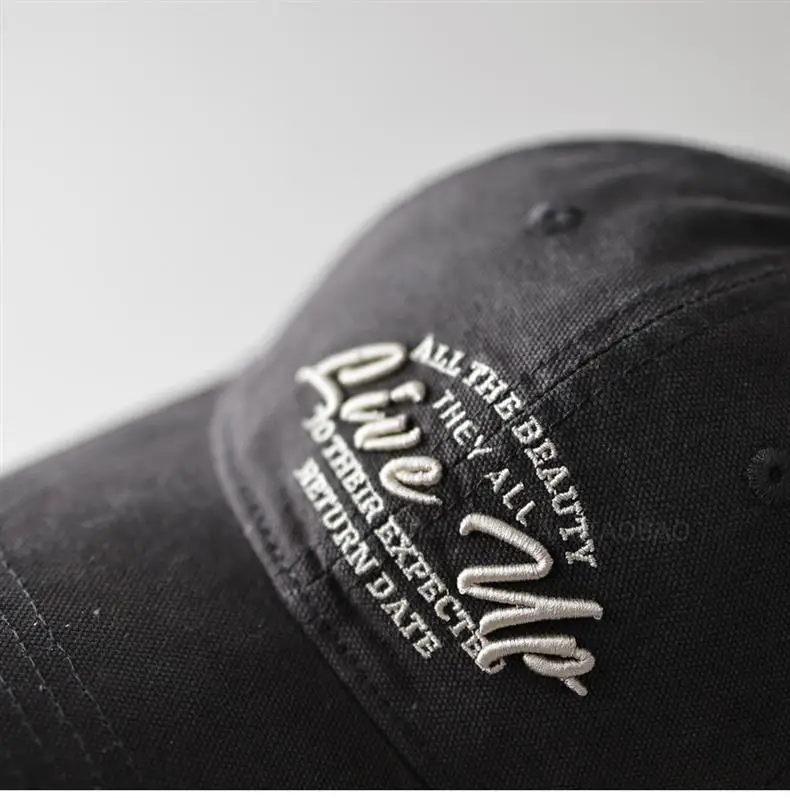 Brown Three-Dimensional Letter Embroidered Baseball Cap — feature 16