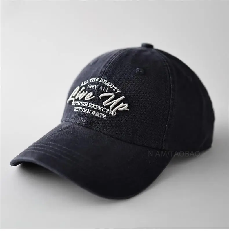 Brown Three-Dimensional Letter Embroidered Baseball Cap — feature 2