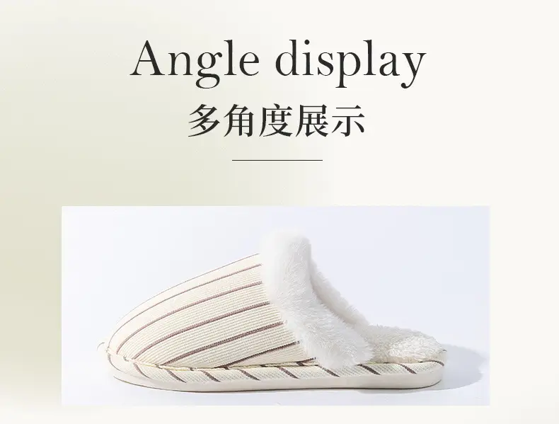 Cotton Warm Plush Slippers for Women Winter — feature 14