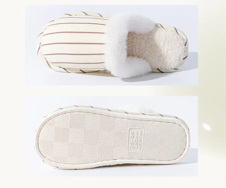 Cotton Warm Plush Slippers for Women Winter — feature 15