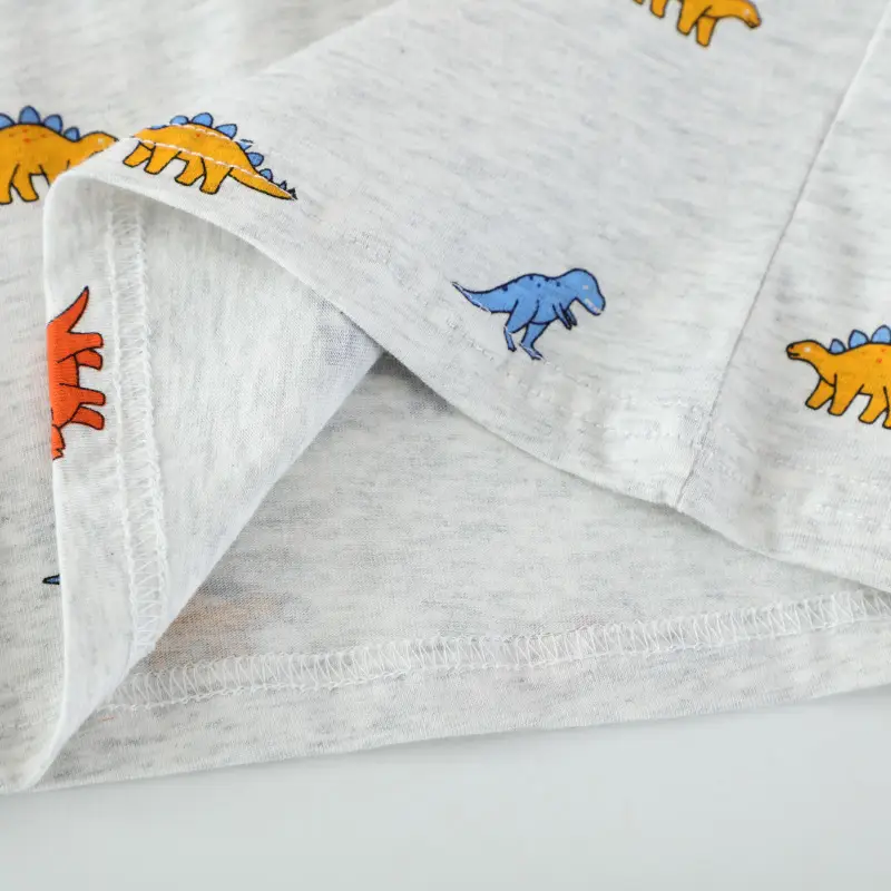 2025 Boys Dinosaur Short Sleeve T-Shirt Grey - Image 4