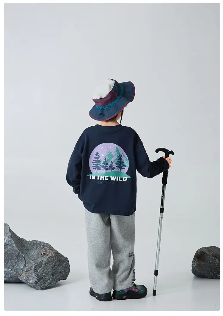 Haima Kids Long Sleeve T-Shirt Navy Blue "In The Wild" 2026 — feature 10