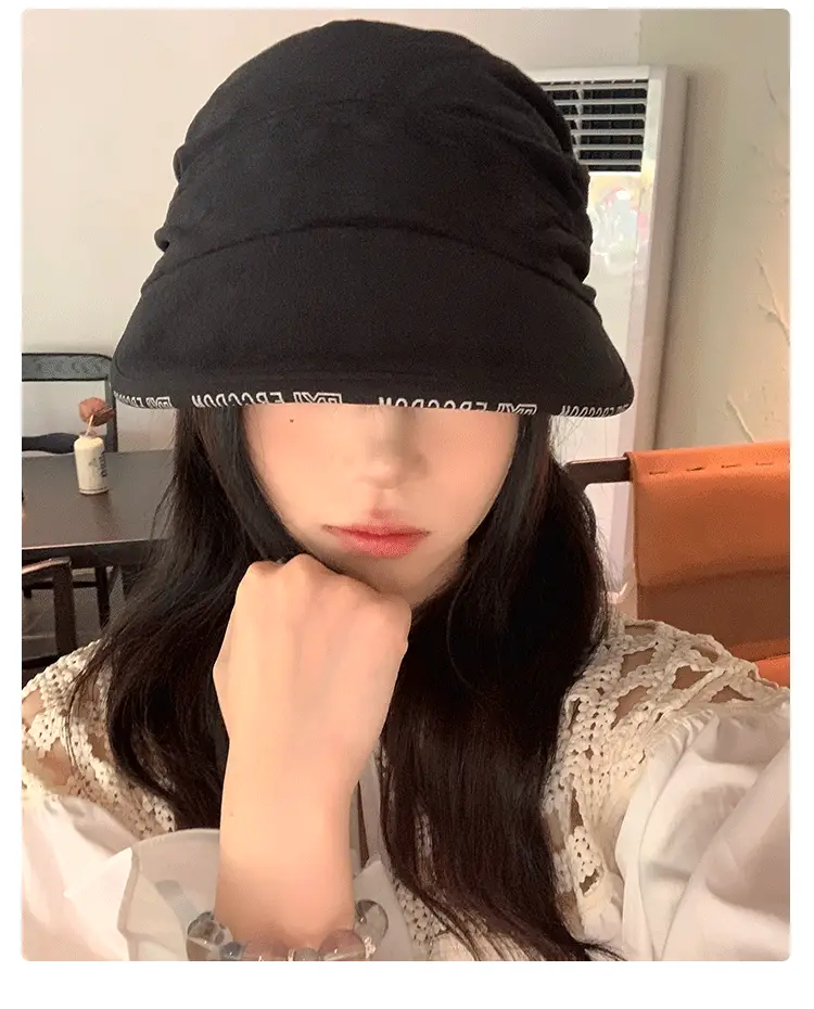 Black Velvet Turban Hat for Women Early Autumn — feature 10