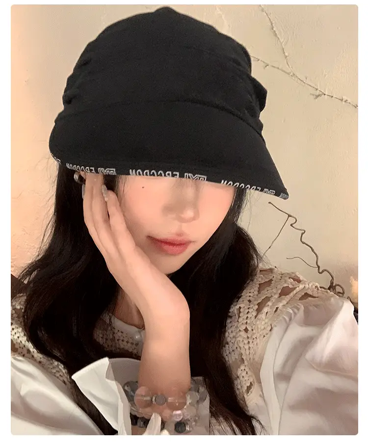 Black Velvet Turban Hat for Women Early Autumn — feature 11