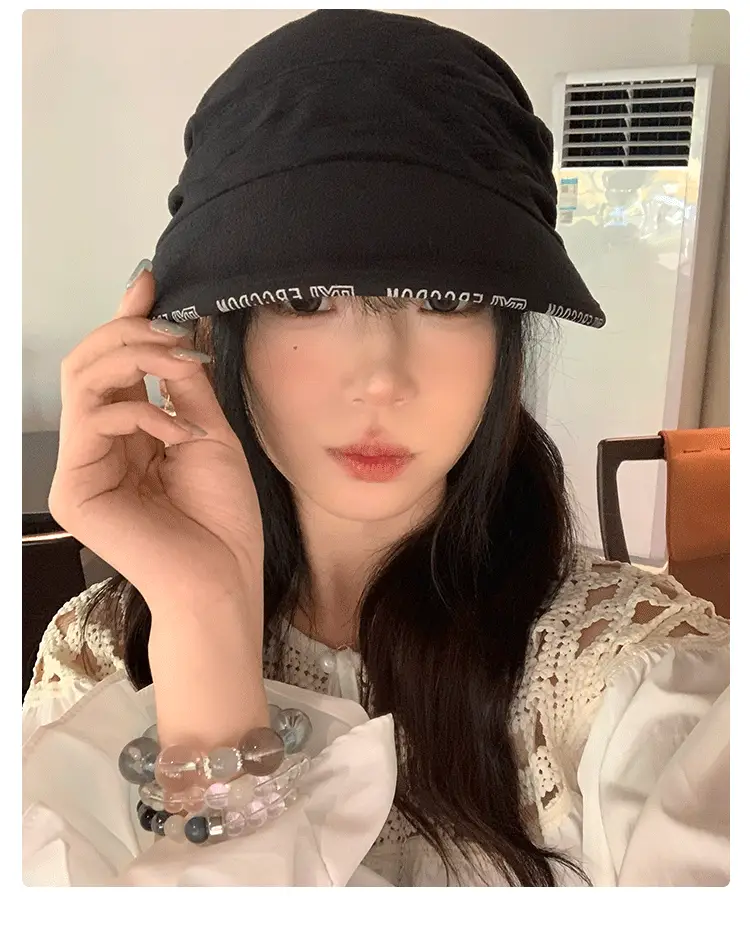 Black Velvet Turban Hat for Women Early Autumn — feature 8