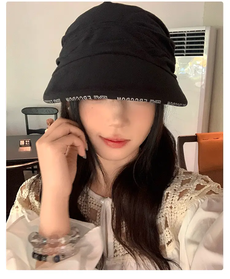 Black Velvet Turban Hat for Women Early Autumn — feature 9