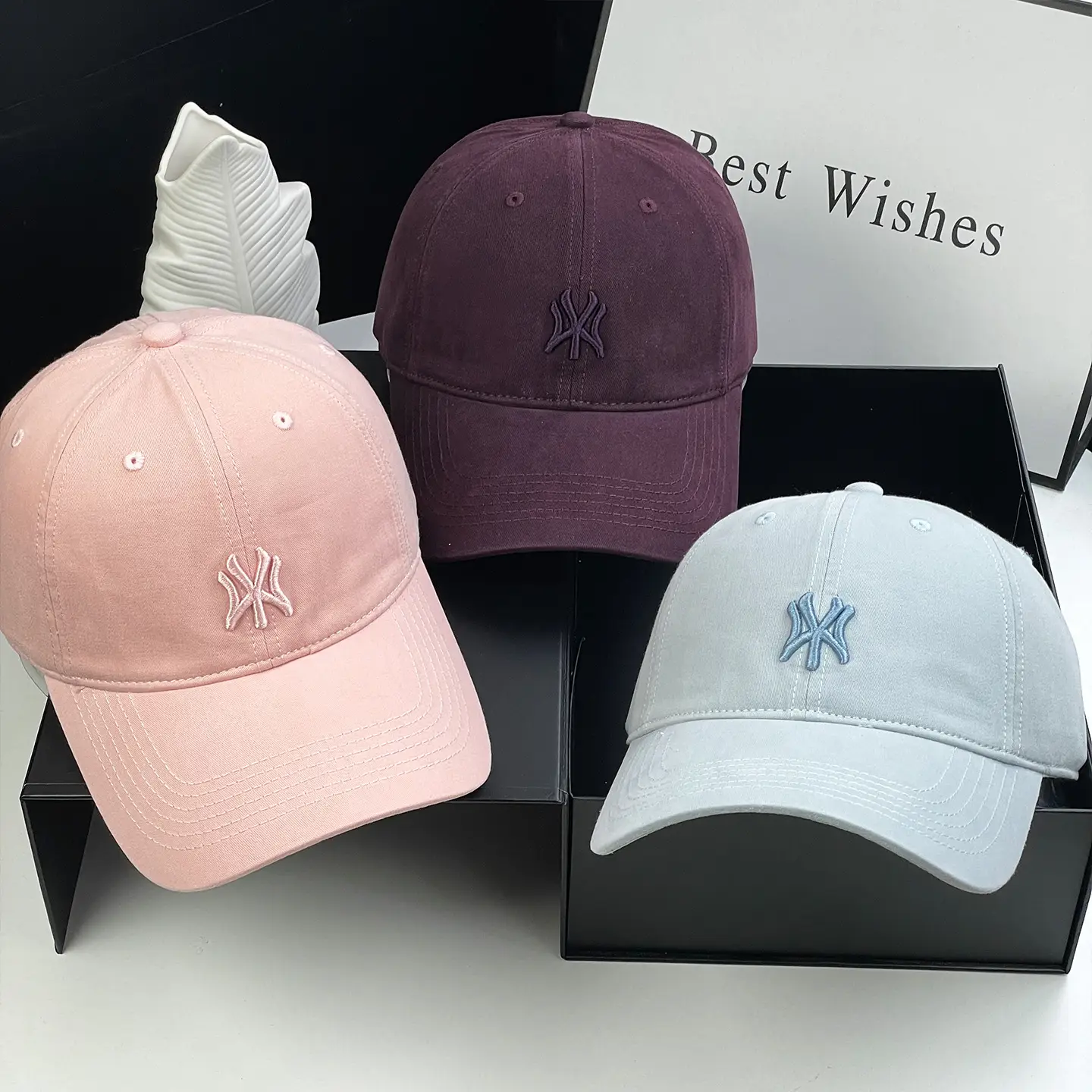2025 Spring Cap Women Red Blue Embroidered Baseball Cap - Image 11