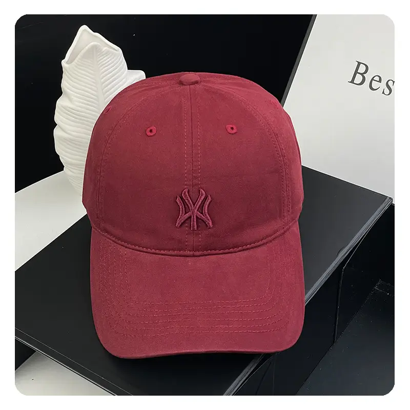 2025 Spring Cap Women Red Blue Embroidered Baseball Cap - Image 5