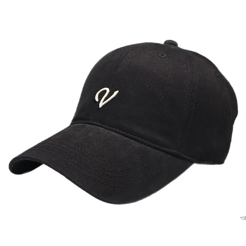 Women Beige Letter Embroidered Baseball Cap Spring Autumn