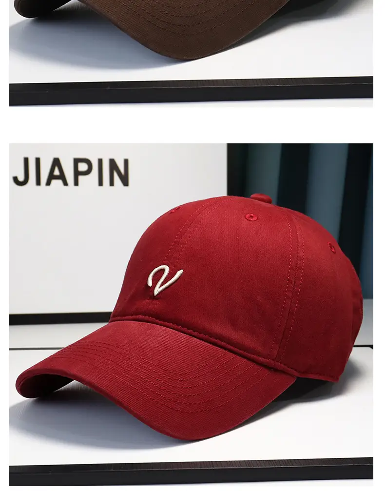 Women Beige Letter Embroidered Baseball Cap Spring Autumn — feature 10