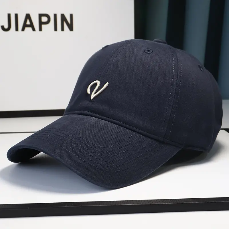 Women Beige Letter Embroidered Baseball Cap Spring Autumn