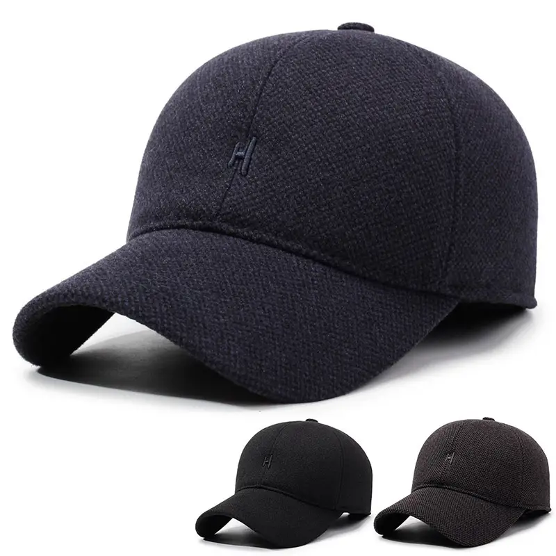 Winter Duckbill Cap for Men Elderly Windproof Warm - Image 4