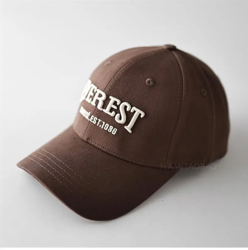 Brown Embroidered Baseball Cap for Men Women — feature 10