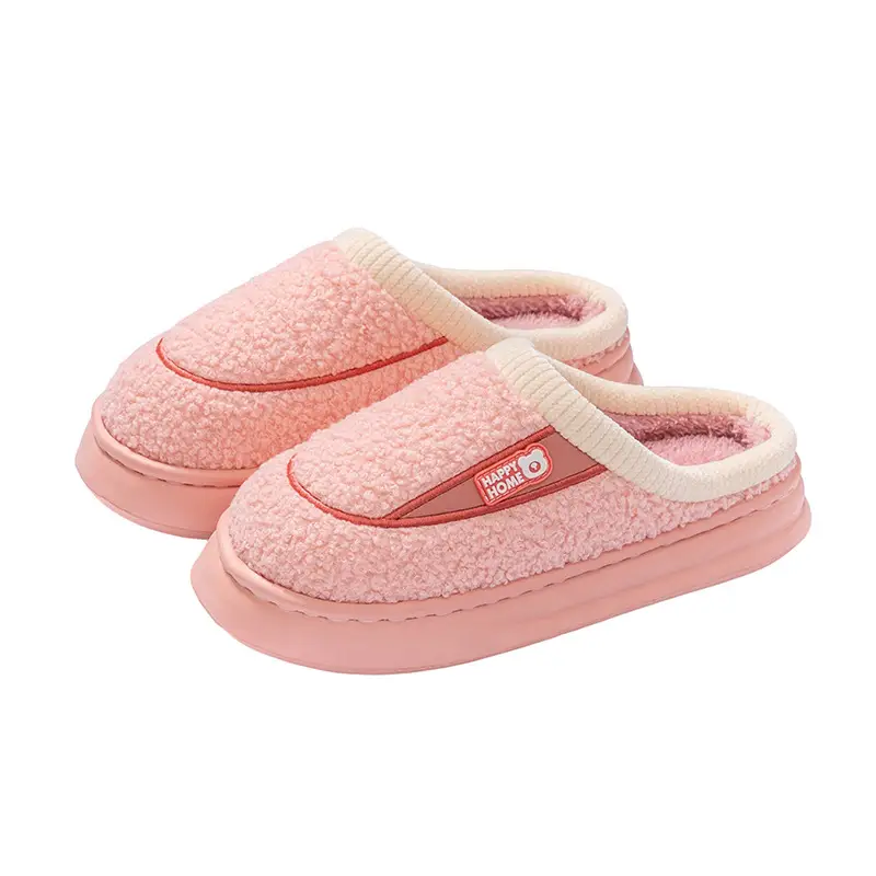 Pink Fleece Lined Maternity Slippers for Women - Image 10