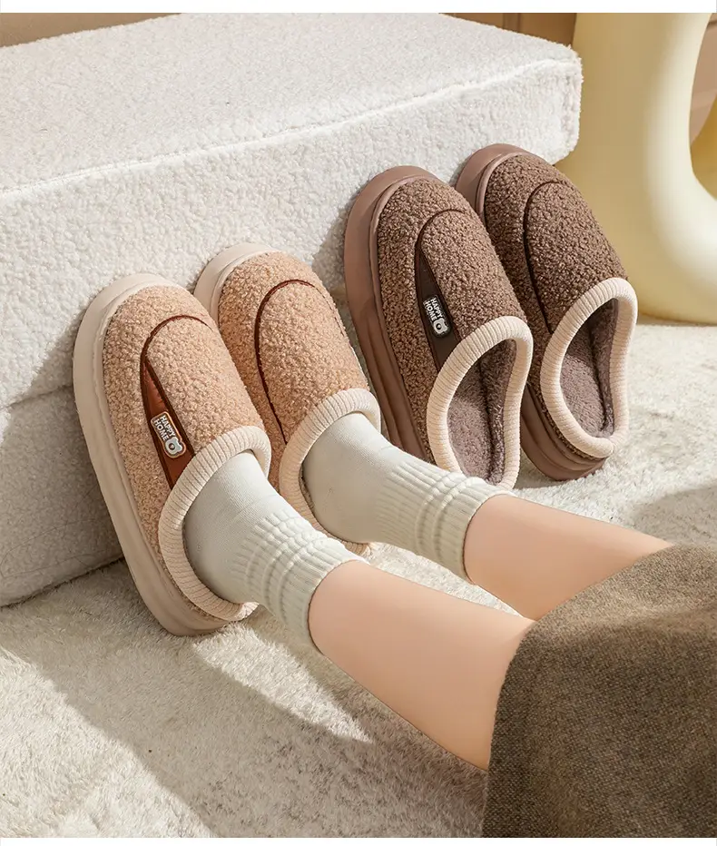 Pink Fleece Lined Maternity Slippers for Women — feature 10