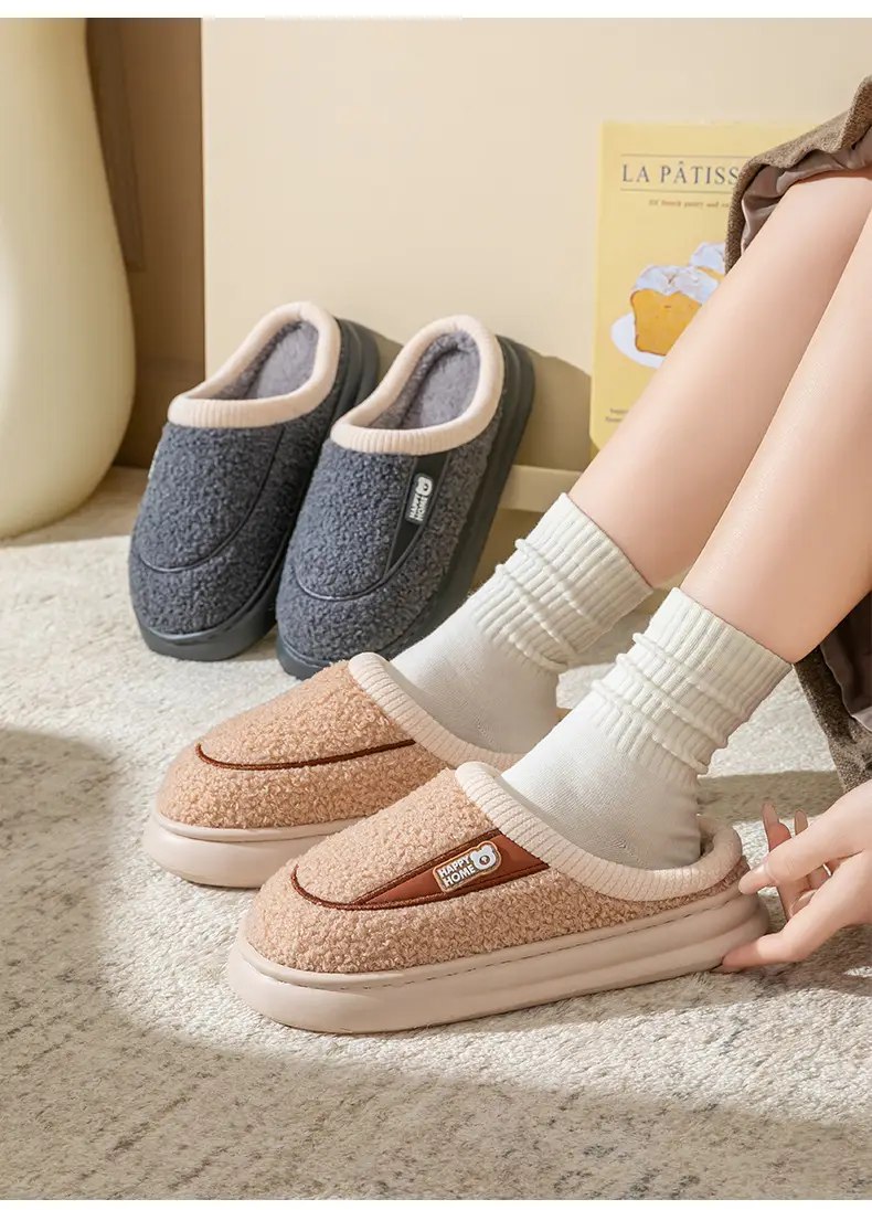 Pink Fleece Lined Maternity Slippers for Women — feature 16