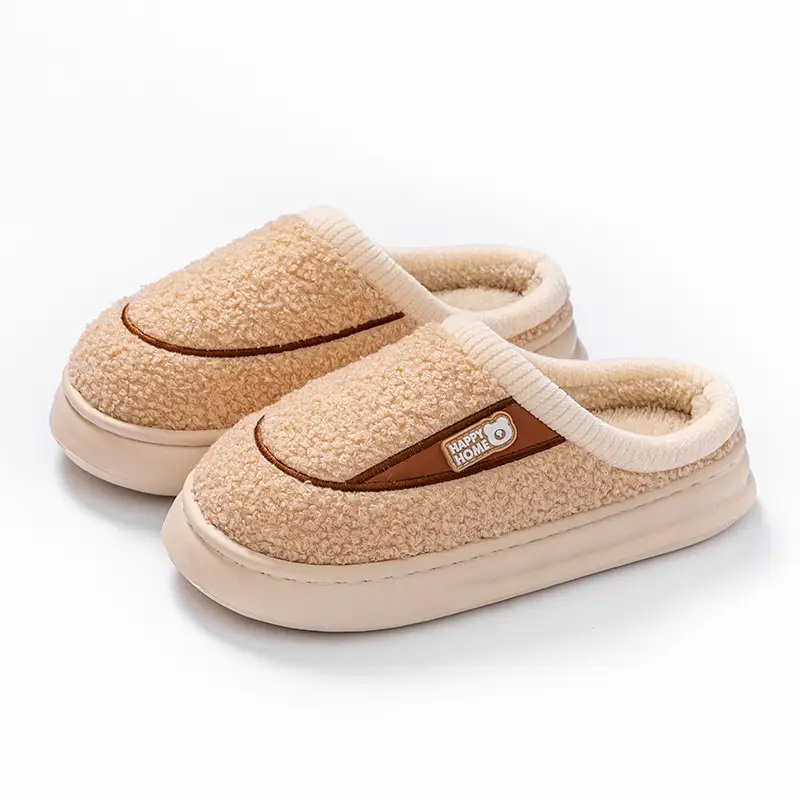 Pink Fleece Lined Maternity Slippers for Women - Image 2