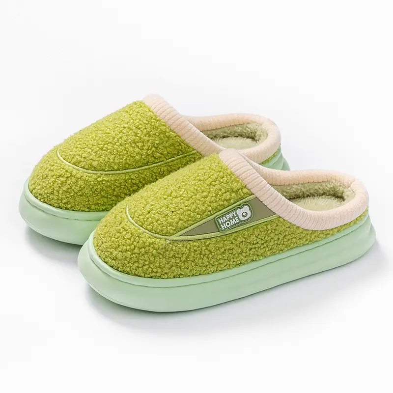 Pink Fleece Lined Maternity Slippers for Women - Image 3