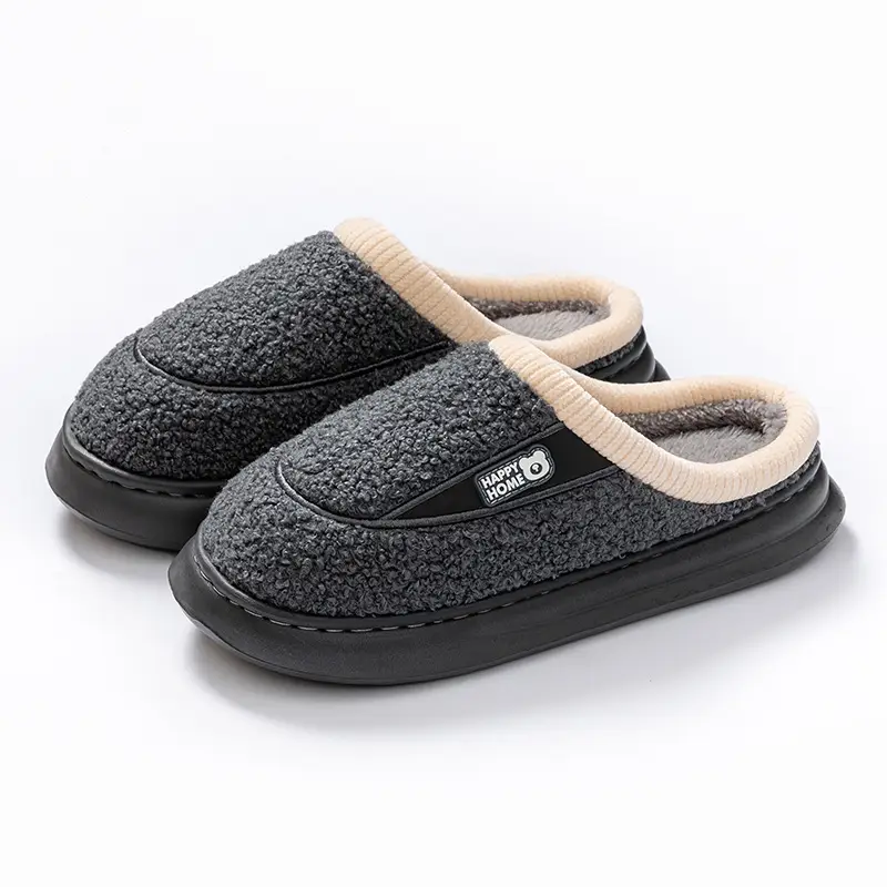 Pink Fleece Lined Maternity Slippers for Women - Image 4