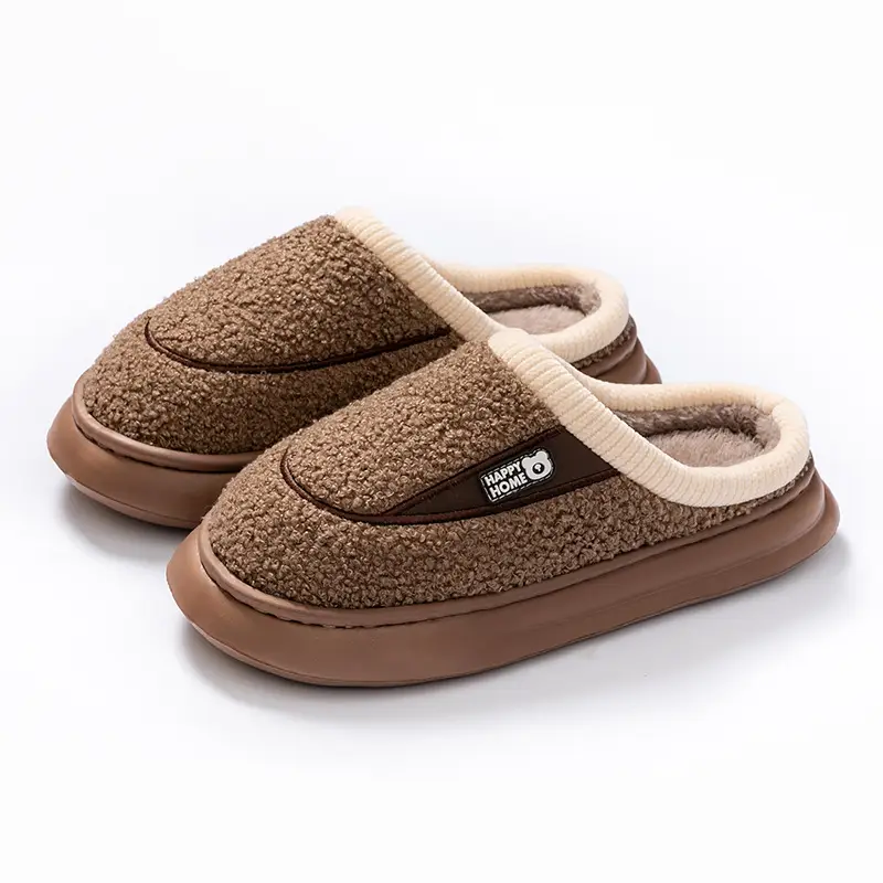 Pink Fleece Lined Maternity Slippers for Women - Image 5