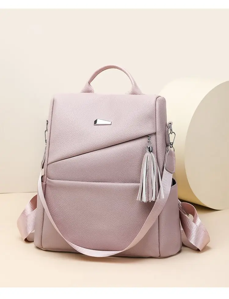 Light Blue Korean Style Anti-Theft Cross-Border Backpack — feature 15