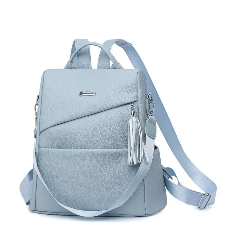 Light Blue Korean Style Anti-Theft Cross-Border Backpack — feature 18