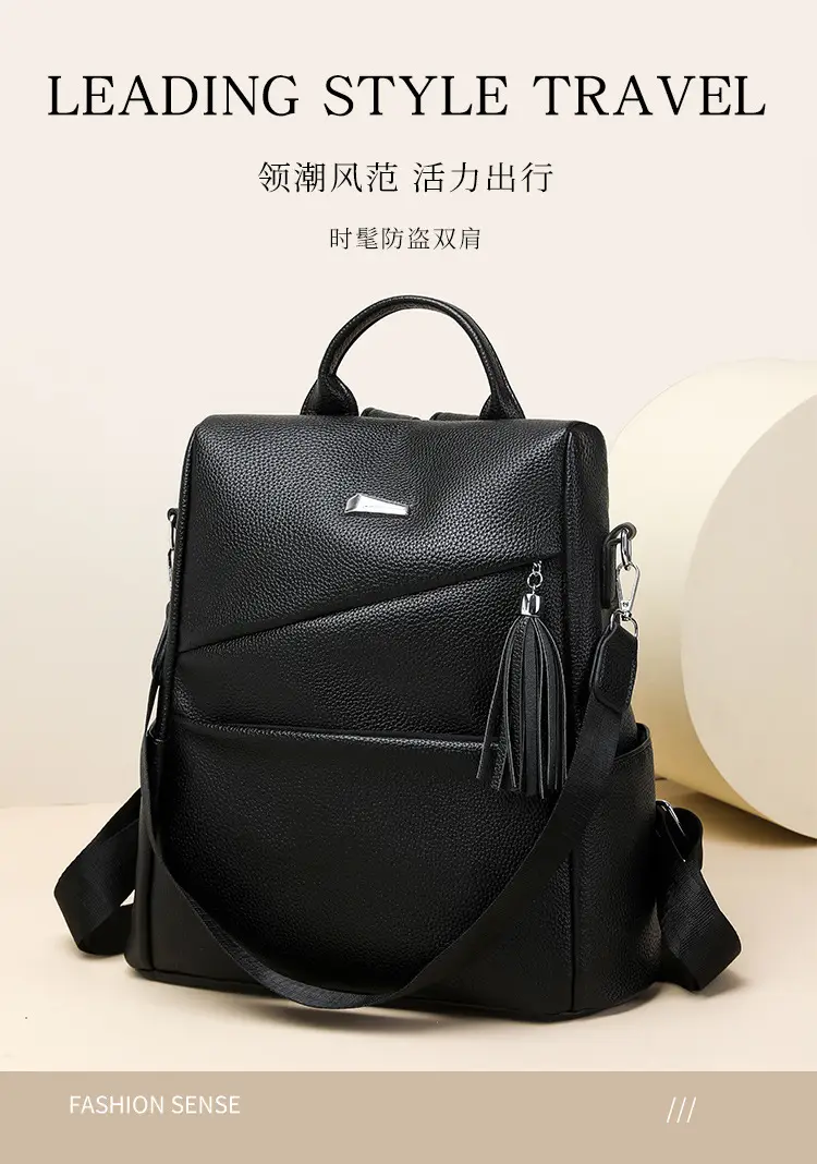 Light Blue Korean Style Anti-Theft Cross-Border Backpack — feature 2