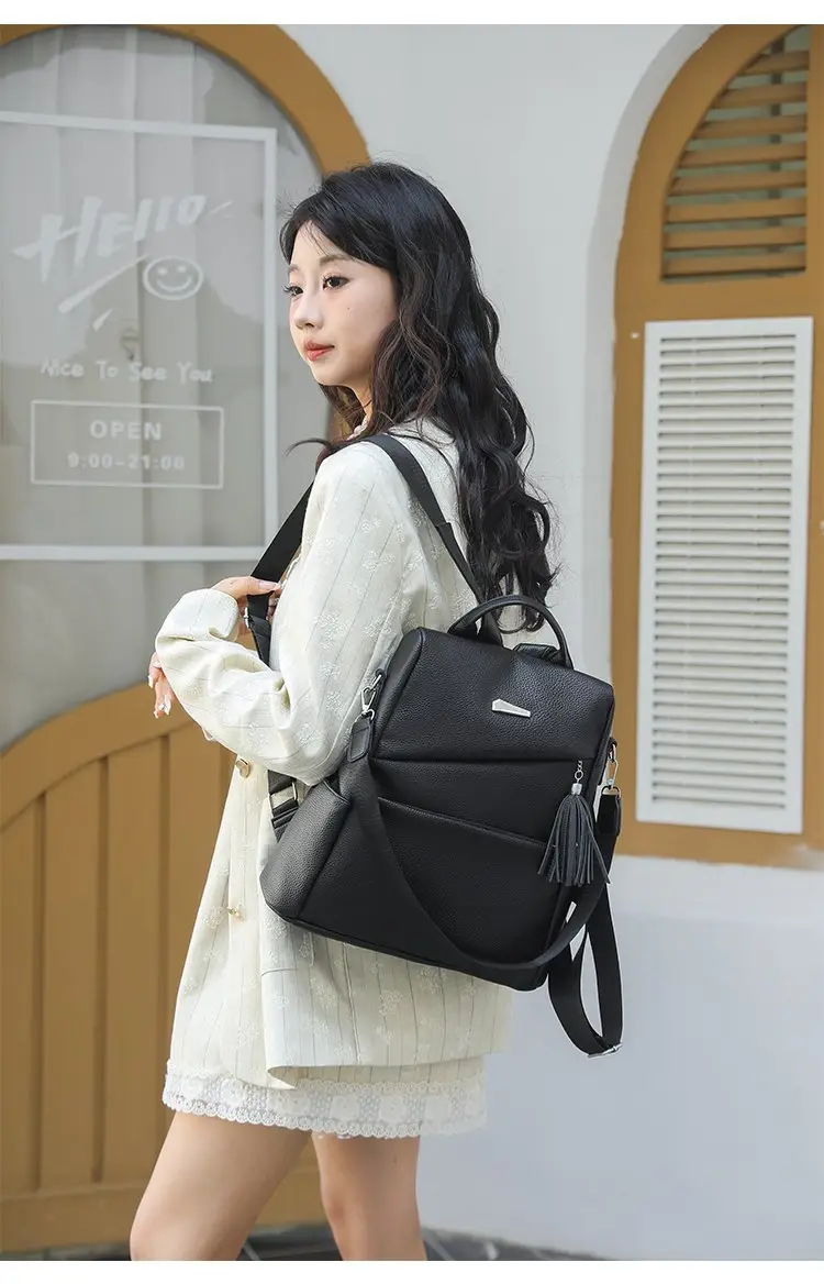 Light Blue Korean Style Anti-Theft Cross-Border Backpack — feature 23