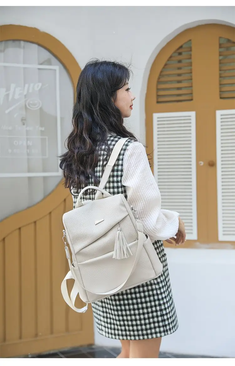 Light Blue Korean Style Anti-Theft Cross-Border Backpack — feature 27