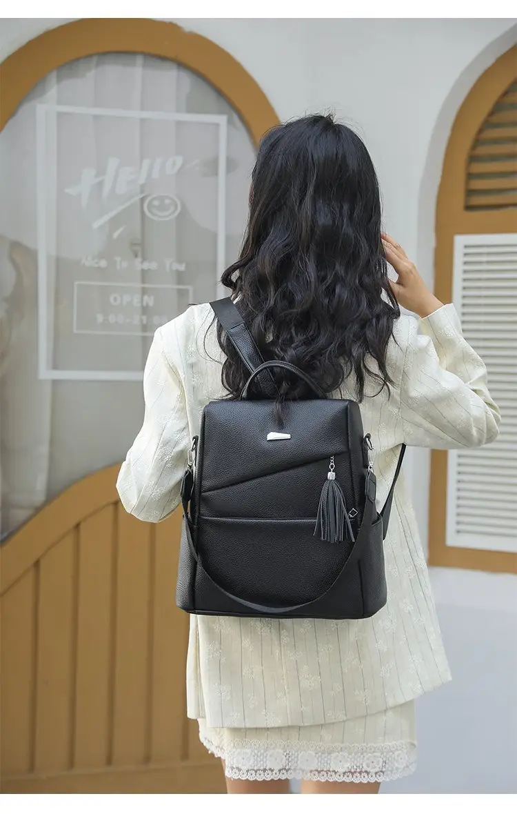 Light Blue Korean Style Anti-Theft Cross-Border Backpack — feature 29