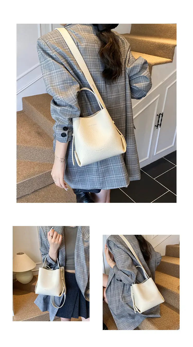 Retro Brown Leather Bucket Bag for Women 2025 — feature 12