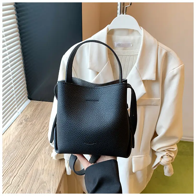 Retro Brown Leather Bucket Bag for Women 2025 — feature 15