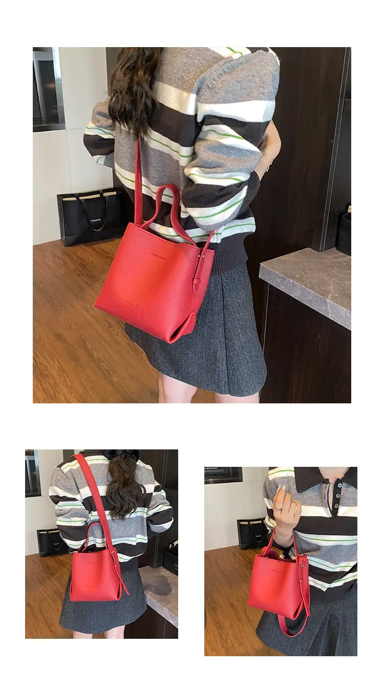 Retro Brown Leather Bucket Bag for Women 2025 — feature 8