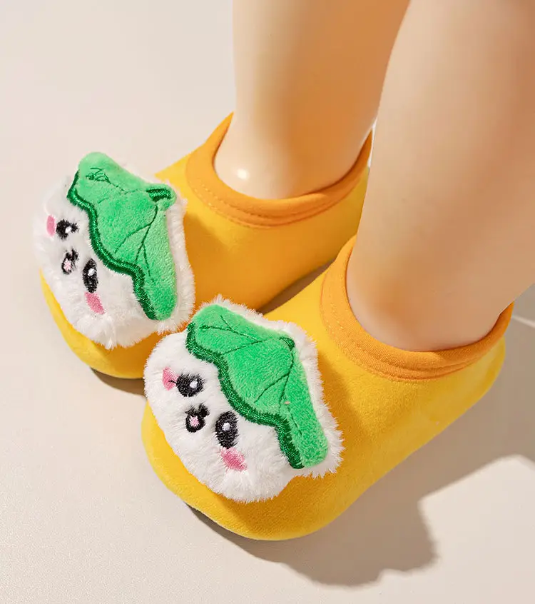 2025 New Baby Non-Slip Floor Socks Autumn Winter Infant Cartoon Silver Fox Velvet Toddler Socks Children's Home Soft-Soled Shoes β feature 14