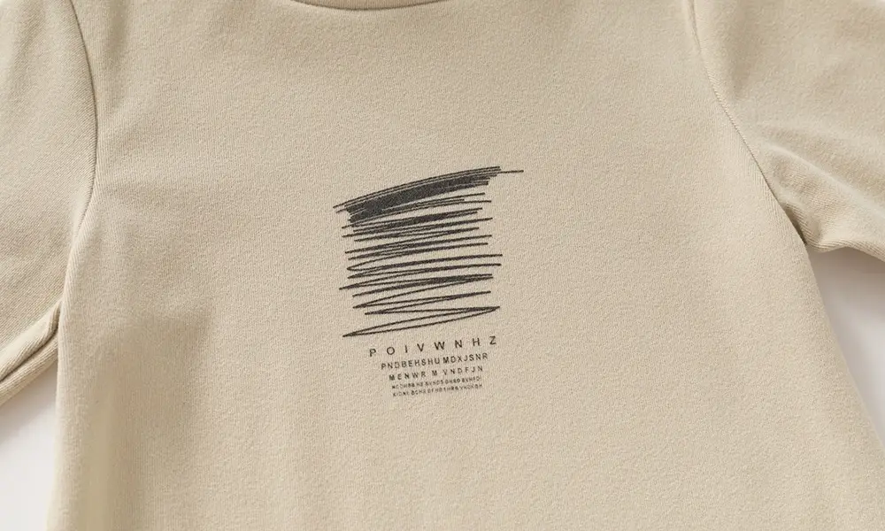 Boys Printed Half Turtleneck Long Sleeve T-Shirt Beige — feature 6