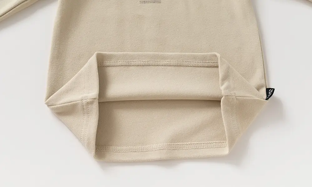 Boys Printed Half Turtleneck Long Sleeve T-Shirt Beige — feature 9