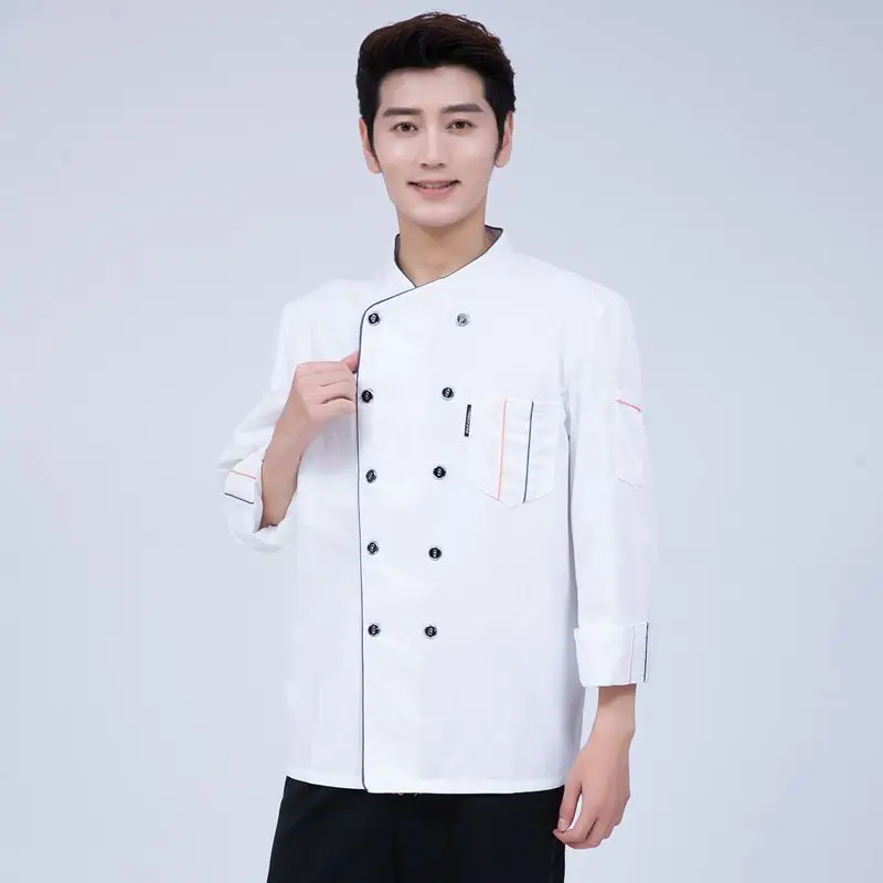 Men & Women Peaked Chef Hats Black Red