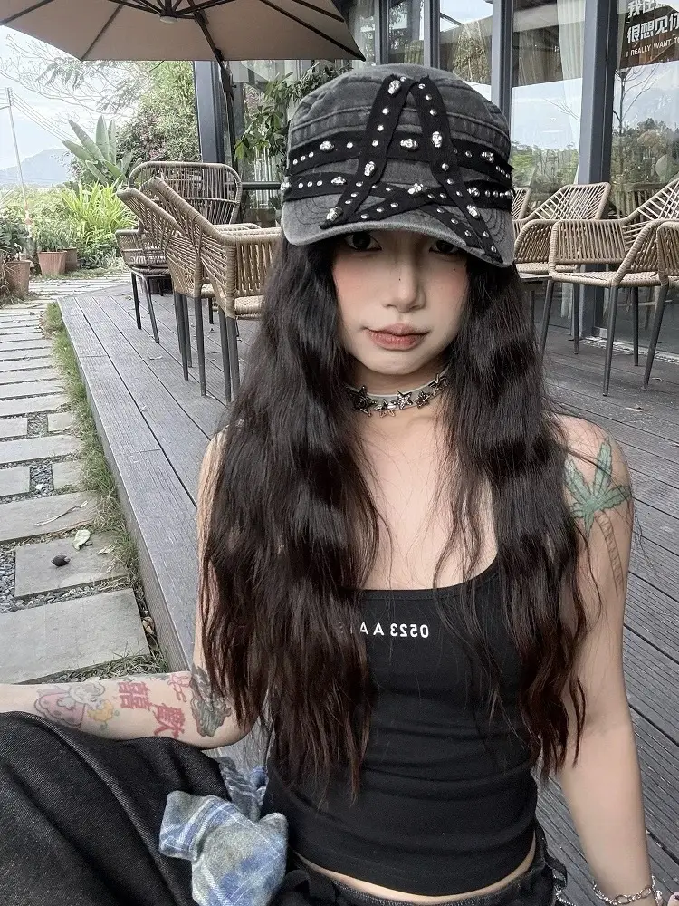 Punk Star Wash Denim Cap for Girls — feature 11