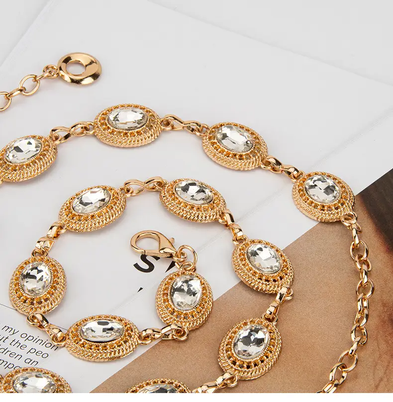 Silver Rhinestone Crossbody Chain for Women — feature 8