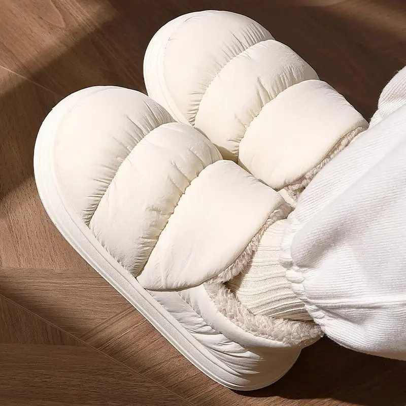 Women Winter Warm Cotton Slippers Brown Non-Slip - Image 14