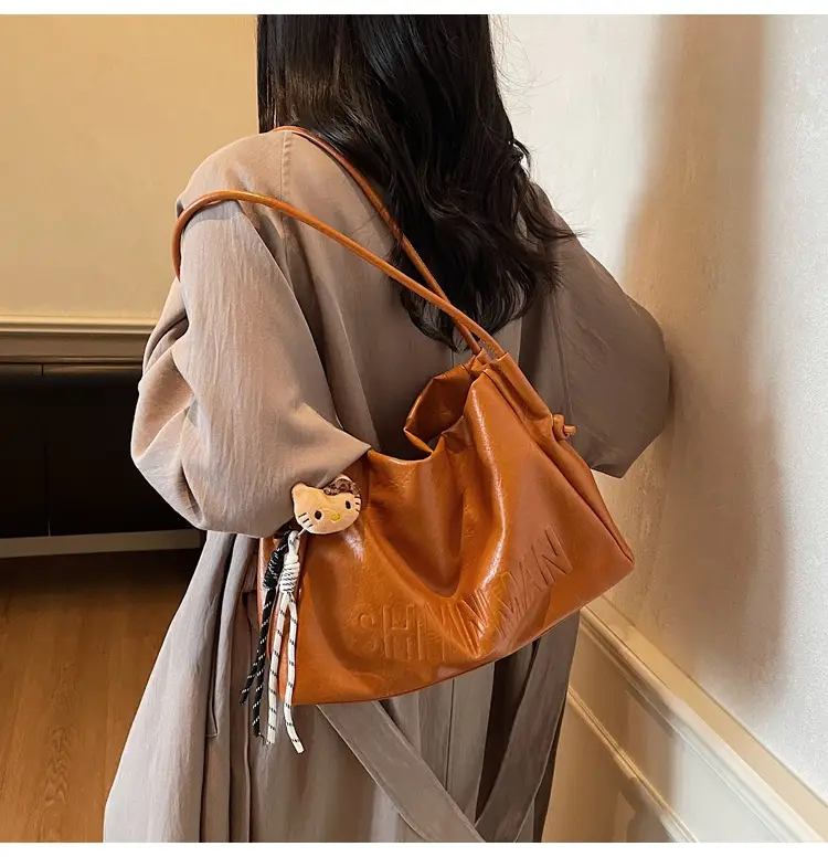 Korean Retro Orange Shoulder Bag for Women 2025 — feature 17