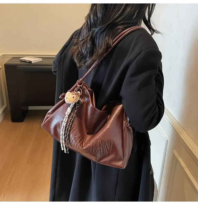 Korean Retro Orange Shoulder Bag for Women 2025 — feature 20