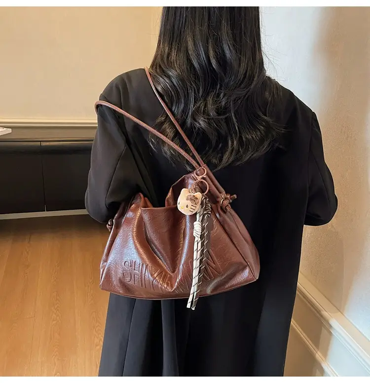 Korean Retro Orange Shoulder Bag for Women 2025 — feature 21