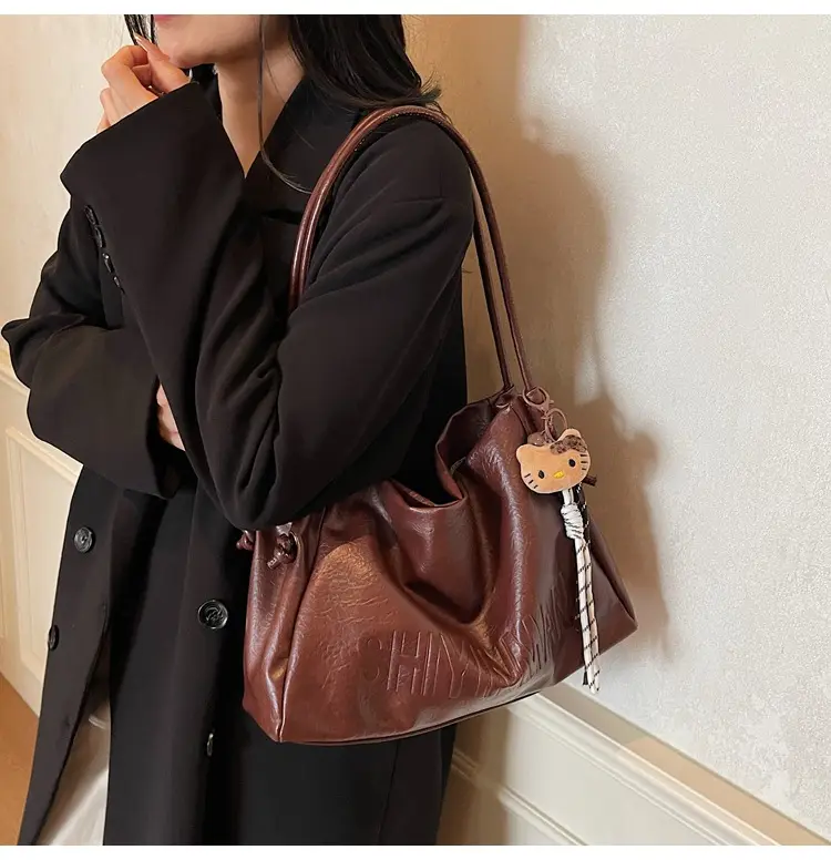 Korean Retro Orange Shoulder Bag for Women 2025 — feature 22