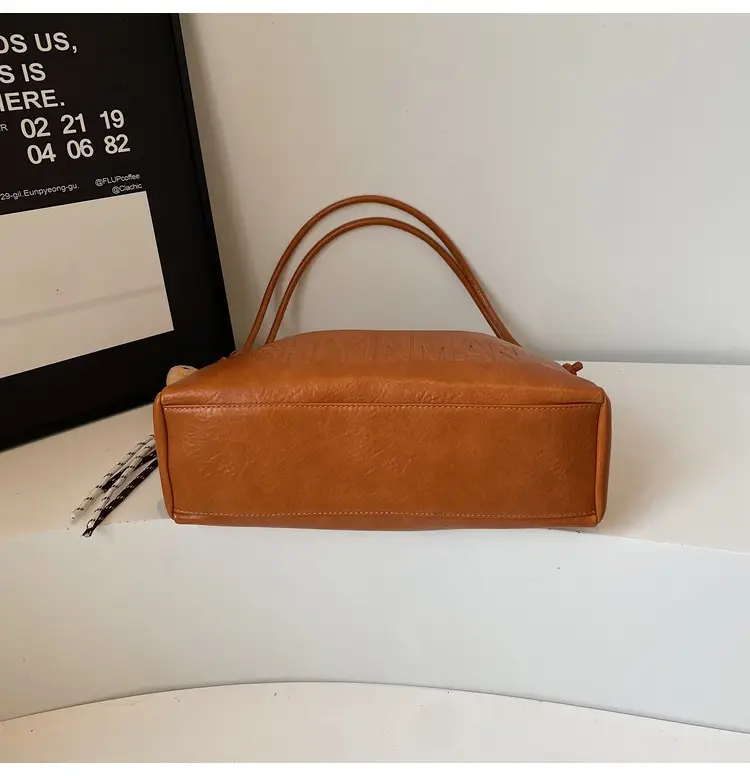 Korean Retro Orange Shoulder Bag for Women 2025 — feature 31