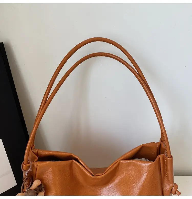 Korean Retro Orange Shoulder Bag for Women 2025 — feature 36