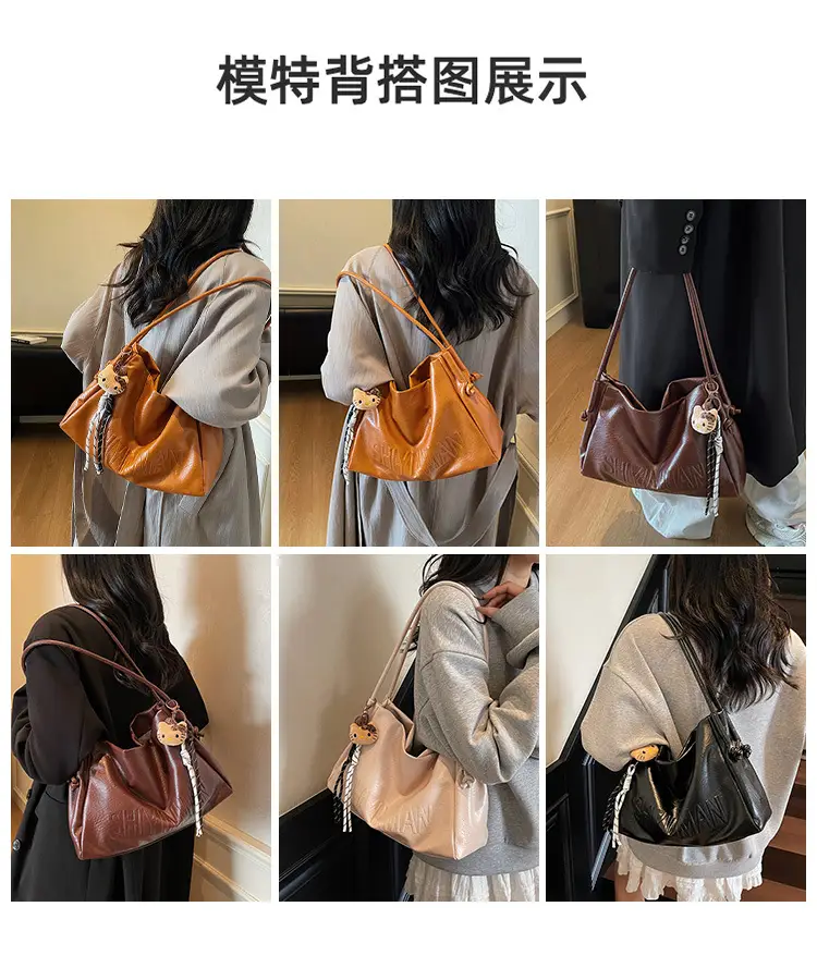 Korean Retro Orange Shoulder Bag for Women 2025 — feature 9