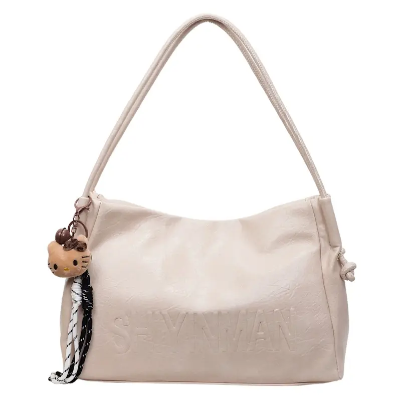 Korean Retro Orange Shoulder Bag for Women 2025