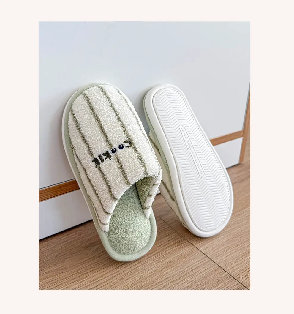 Thickened Cotton Slippers for Women in Autumn and Winter, Cute Home Use for Couples, Indoor Warm Cotton Slippers, Comfortable Half-Pack and Men's Cotton Slippers — feature 13