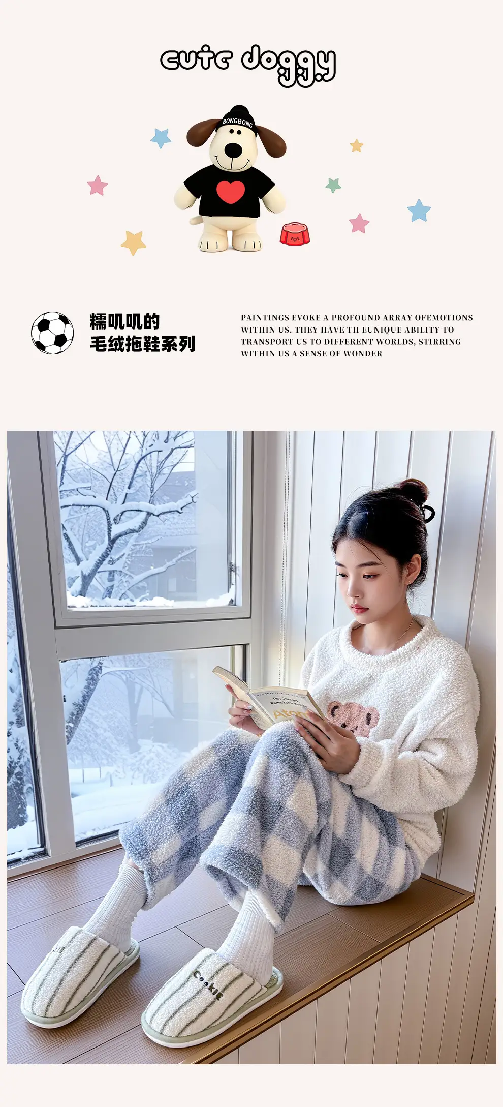 Thickened Cotton Slippers for Women in Autumn and Winter, Cute Home Use for Couples, Indoor Warm Cotton Slippers, Comfortable Half-Pack and Men's Cotton Slippers — feature 13